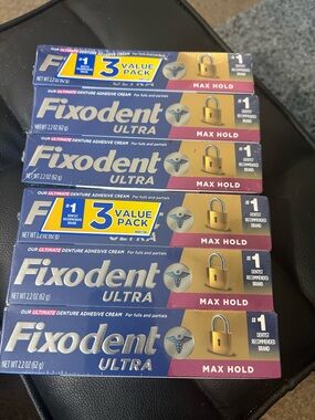 Ultra Max Hold Denture Adhesive Cream – Blue/Gold